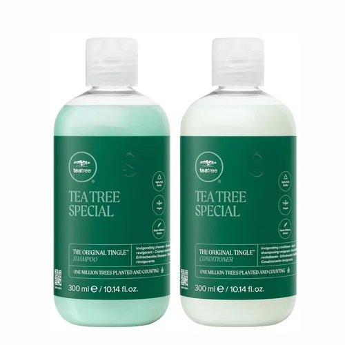 Champú especial de Tea Tree, Limpieza profunda, Refresca el cuero cabelludo, Para todo tipo de cabello, especialmente cabello graso