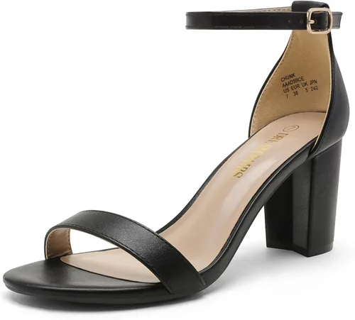 Miniatura 26 de DREAM PAIRS - Sandalias de tacón grueso y bajo para mujer