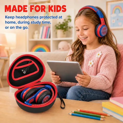 Miniatura 8 de ANKHOH Funda para eKids, para Beats Studio Pro, Solo3, Studio3, Solo2, auriculares inalámbricos Bluetooth portátiles, para niños y niños pequeños