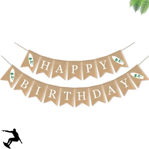 Miniatura 5 de Cartel de feliz cumpleaños de tabla de surf
