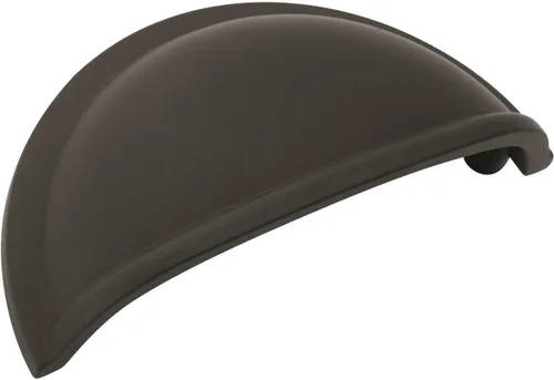 Miniatura 3 de Amerock - Tiradores de taza de 2-1/2 pulgadas (64 mm) de centro a centro, color negro mate, paquete de 10