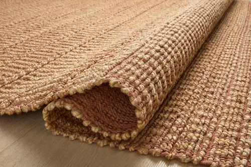Miniatura 11 de Loloi Angela Rose Colton Collection CON-05 Natural/Clay 2'-0" x 3'-0", 0.38 pulgadas de altura, alfombra decorativa