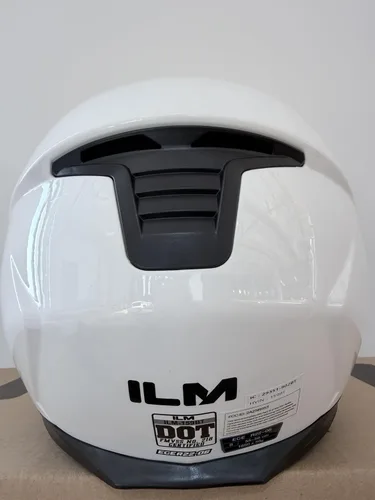 Miniatura 8 de ILM - Casco de motocicleta con Bluetooth, modular, intercomunicador para 2-3 conductores, abatible, de cara completa, con doble visera, aprobado por