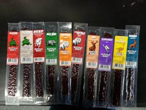 Miniatura 3 de Buffalo Bob's Exótico surtido de carne seca - Paquete de variedad de 10 sabores - Carne seca de caza silvestre, snack para entusiastas