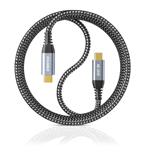 Miniatura 27 de Cable para Monitor USB C ZeroneTeck [0.91 m, Rosa], Transferencia de Datos de Alta Velocidad de 20 Gbps, Salida de Video de Pantalla 4K@60Hz, Carga