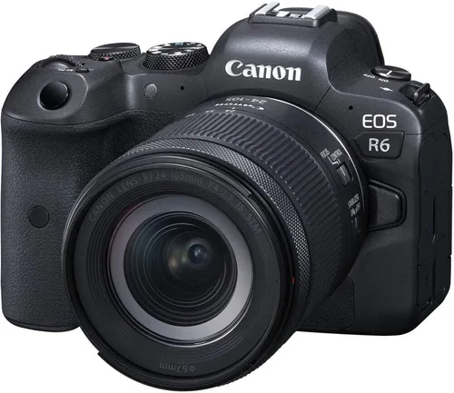 Miniatura 6 de Canon Cámara digital sin espejo EOS R6 con lente f/4-7.1 de 0.945-4.134 in (4082C022), monitor 4K, auriculares Pro, micrófono profesional, 2