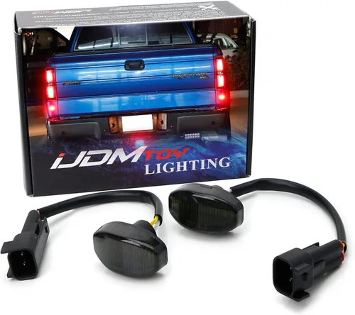 iJDMTOY Kit de luces LED rojas con lente ahumada para debajo de la luz trasera trasera trasera compatible con Ford Raptor 2010-14, alimentado por