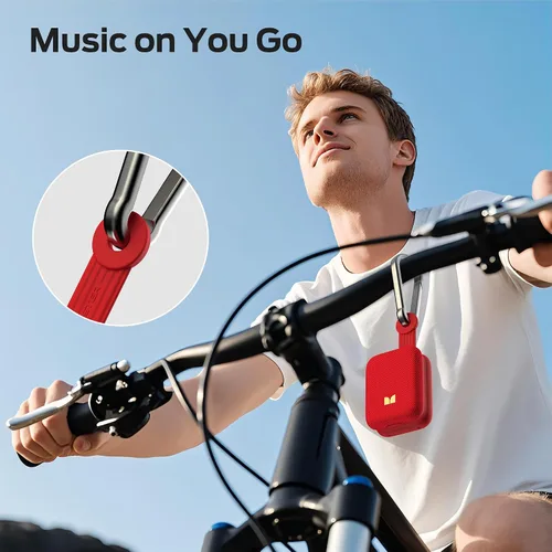 Miniatura 3 de Monster Atomic Atom Altavoz Bluetooth Portátil con Micrófonos para Llamadas Manos Libres, IPX5 Impermeable, Altavoz Compacto y Portátil