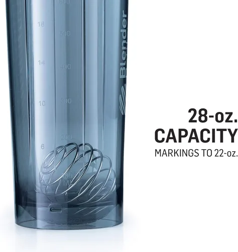 Miniatura 2 de BlenderBottle - Botella agitadora Pro Series ideal para batidos de proteínas y preentrenamiento, 28 onzas, color negro