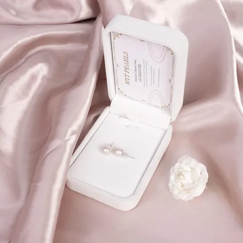 Miniatura 7 de Pendientes de perlas reales de agua dulce pendientes de perlas de calidad para mujer