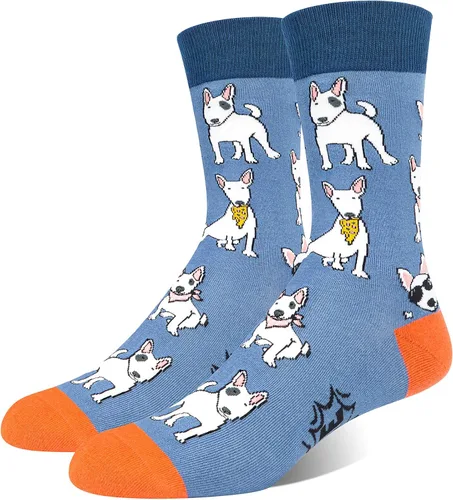 Miniatura 3 de PanPacSight Calcetines Bulldog Goat Alpaca Lama, para hombre, divertido, novedoso, patrón de animales, fiesta, regalo de calcetín loco