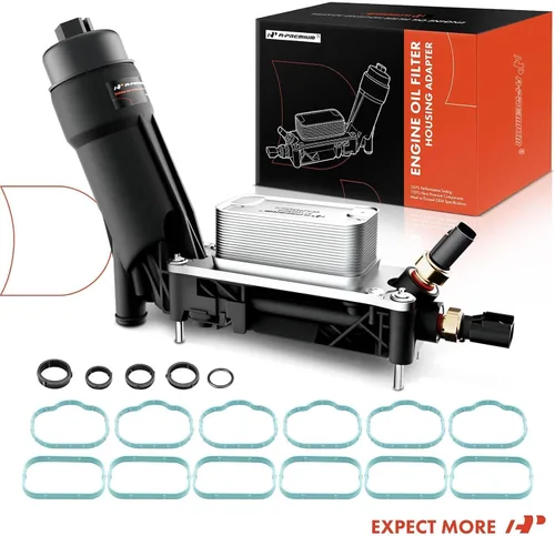Miniatura 9 de A-Premium Conjunto Adaptador de Carcasa para Filtro de Aceite y Enfriador de Aceite del Motor Compatible con 3.6L 2011-2013 Ram 1500, Jeep Grand
