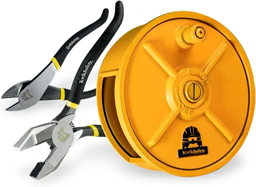 Miniatura 5 de KwikSafety - Charlotte, NC - Carrete de alambre de aluminio TIKO [LINEMAN COMBO] con alicates Lineman - Carrete de amarre ligero para alambre de 3.