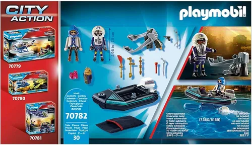 Miniatura 4 de Playmobil Paquete de chorro de policía con barco