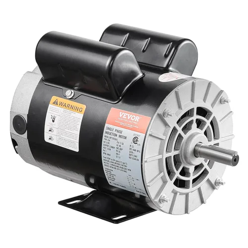 VEVOR Motor eléctrico de compresor de aire SPL 5HP, 230 V 17.6 amperios, marco 56 3450 RPM, eje con llave de 5/8 pulgadas, longitud del eje de 1.88