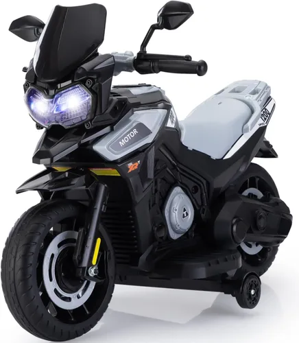 TOBBI - Motocicleta eléctrica de 12V para niños, juguetes de montar para niños pequeños, motocicleta de batería todo terreno para bicicletas de