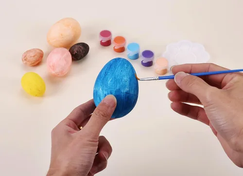 Miniatura 4 de FFchuanhe Huevos de espuma para manualidades, paquete de 12 huevos de espuma de poliestireno de 2.75 pulgadas para Pascua, Halloween, Navidad