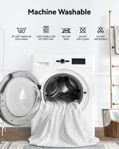 Miniatura 5 de Protector de colchón impermeable y refrescante tamaño Queen, con estilo de sábana ajustada y transpirable de bolsillo profundo - Protector