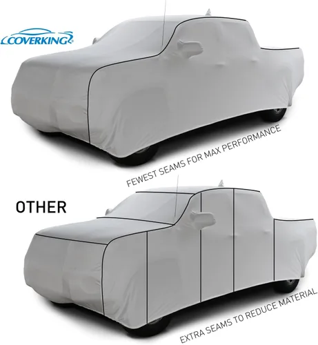 Miniatura 6 de Coverking Funda de automóvil de ajuste personalizado para modelos seleccionados Ford Truck F 250/350 Super Duty - Satén elástico (verde sinergia)