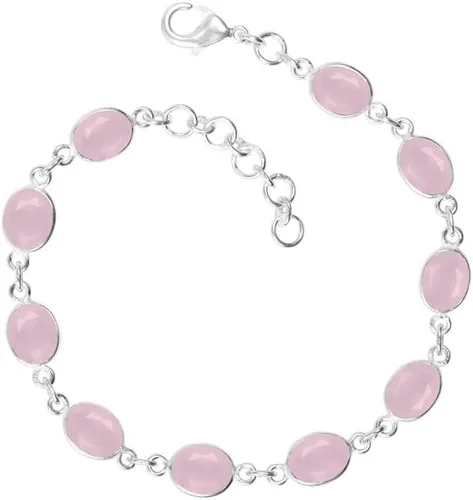 Miniatura 10 de Pulsera de piedras preciosas, pulsera ajustable con superposición de plata para mujeres y niñas, regalos de Navidad