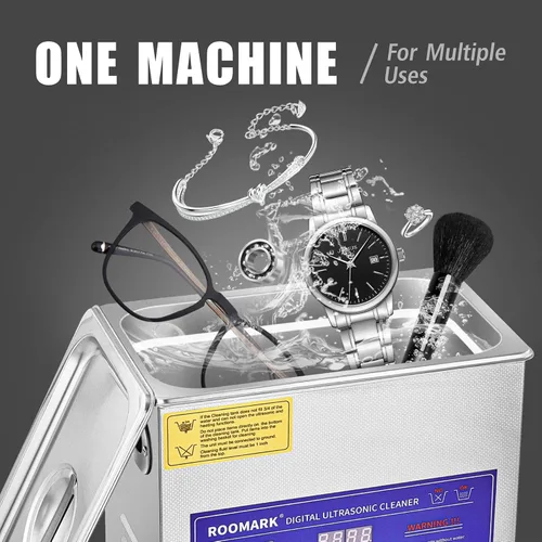 Miniatura 2 de Limpiador ultrasónico de 3.2L, máquina de limpieza ultrasónica con temporizador digital y calentador, herramienta de laboratorio profesional