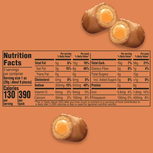 Miniatura 2 de COMBOS Stuffed Snacks Cheddar - Bocadillos de pretzel horneados con queso cheddar, bolsas individuales de pretzels de 3.0 onzas (paquete de 12)