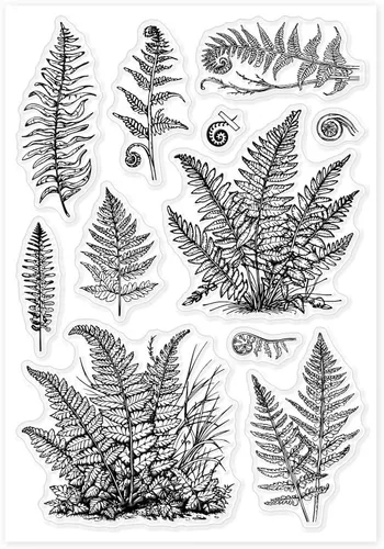 Miniatura 8 de GLOBLELAND Sellos transparentes de silicona con hojas de helechos, plantas, sellos transparentes para hacer tarjetas, manualidades, álbumes