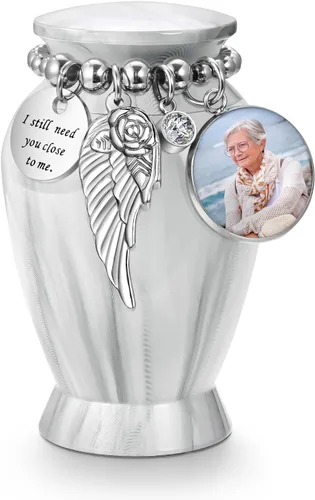 Miniatura 41 de Dletay Urnas pequeñas para cenizas humanas, recuerdo de 2.85 pulgadas, mini urna de cremación conmemorativa para mujeres y hombres, urnas funerarias