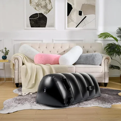Miniatura 3 de Sofá cama inflable con cojín de almohada, sillón portátil, relajación Cojín Rojo