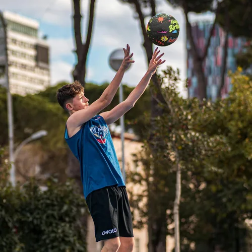 Miniatura 6 de Pelota de baloncesto de cuero PU JIUERYUN – Talla oficial 7 (29,5 pulgadas), Talla 6 (28,5 pulgadas), Talla 5 (27,5 pulgadas), pelota de cumpleaños