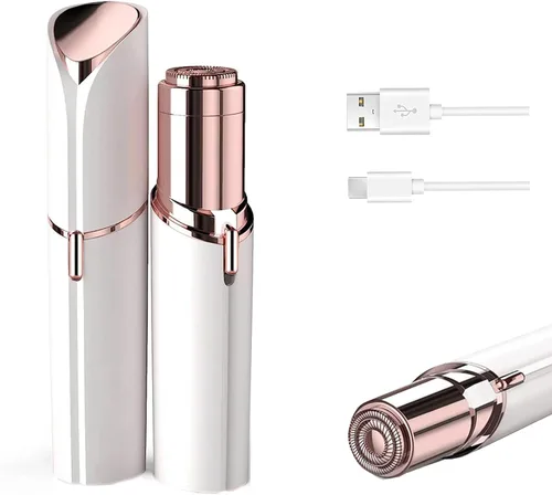 Miniatura 10 de tuokiy Depilación facial para mujeres, afeitadora facial sin dolor para mujeres, afeitadora facial para labios, barbilla con USB recargable