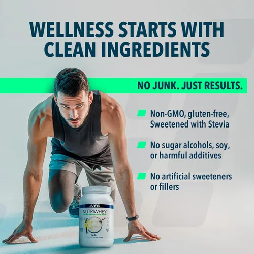Miniatura 4 de NF Sports NutriWhey - Proteína de suero en polvo que mejora la recuperación después del entrenamiento y la reparación muscular - Sabor vainilla - 23