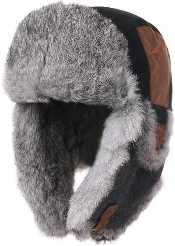 Miniatura 48 de Comhats Gran XL Trapper Trooper Caza Cálido Oído Solapa Rusia Ushanka Invierno Esquí Clima Frío Bombardero Sombreros para Hombres