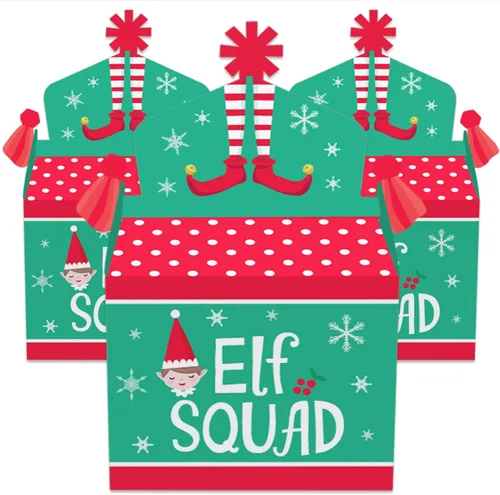 Miniatura 2 de Big Dot of Happiness Elf Squad - Caja de golosinas para fiestas – Cajas de elfo para niños para Navidad y fiesta de cumpleaños – Juego de 12