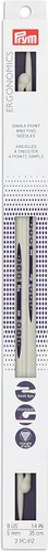 Miniatura 7 de Prym Ergonomics - Aguja de tejer de un solo punto de 14 pulgadas, tamaño 2 (paquete de 2)