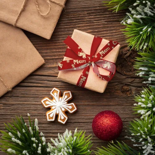 Miniatura 3 de 6 piezas de cintas de grogrén navideñas de 3/8 pulgadas con palabras 'Feliz Navidad', cintas decorativas de 5 yardas, cintas para manualidades