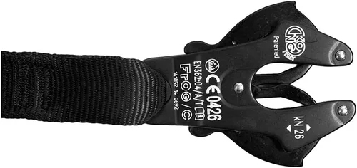 Miniatura 6 de Fusion Tactical ProGlide - Cordón elástico de 4 pies con grillete de rana Kong, 23 kN, negro, 48 pulgadas