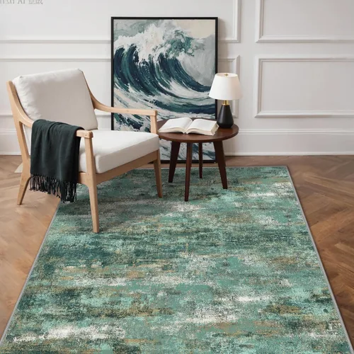 Miniatura 50 de GENIMO Alfombra antideslizante de 2 x 6 pies, lavable para pasillos de cocina, alfombras de cocina modernas abstractas, alfombra ligera de pelo bajo