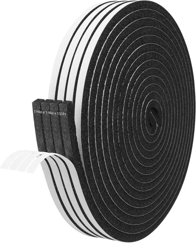 Miniatura 21 de Cinta aislante de espuma autoadhesiva Storystore, resistente a la intemperie de 1 x 1/8 x 16,5 pies para puertas y ventanas, sello de puerta a