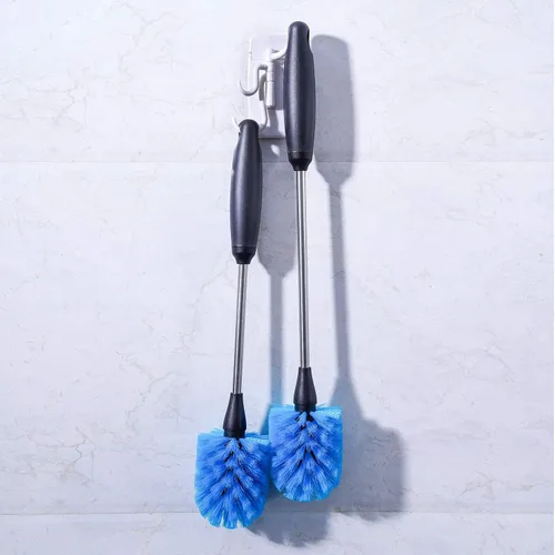 Miniatura 8 de MOSOLAN Cepillo para botellas de acero inoxidable con cabezal reemplazable, paquete de 2 cepillos de limpieza de mango largo para botellas de agua