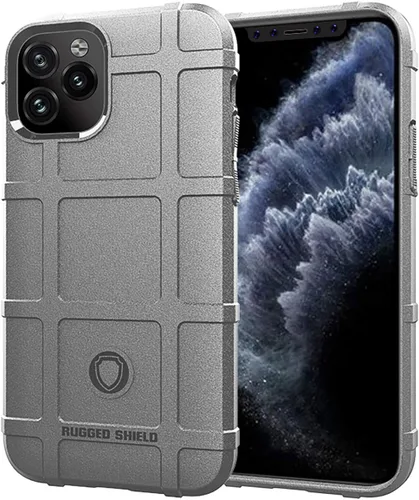 Miniatura 16 de Para iPhone 11 Caso, (Rugged Shield Series) TPU Funda Protectora Táctica Gruesa De Armadura Sólida Para IPhone 11 (6.1 Pulgadas) - Verde Ejército