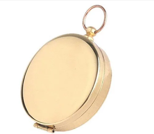 Miniatura 8 de Brújula de bolsillo estilo clásico NICEY, multifunción, para camping, Gratis, Dorado