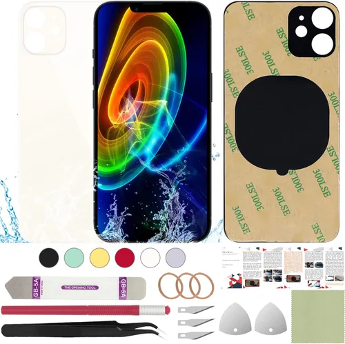 Miniatura 44 de Funda trasera de repuesto compatible con iPhone 8 de 4.7" + Herramientas profesionales (Gris espacial)
