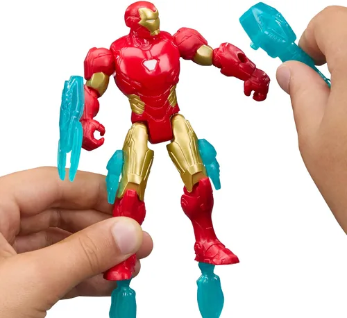 Miniatura 3 de AVENGERS Marvel ActionVerse Iron Man Figura de acción y accesorios, juguetes y figuras de superhéroes de 4.5 pulgadas (4.5 in) para niños, a partir