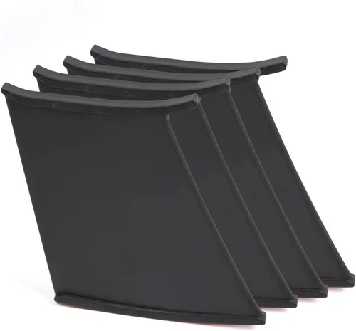 PIT66 Alerón trasero con soporte rígido y estabilizador compatible con Subaru Impreza WRX STi 2002-2007, 4 piezas
