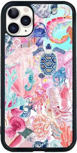 Miniatura 466 de Funda de teléfono de playa de verano a prueba de golpes y protectora con hibisco, bonitas fundas de teléfono para iPhone XR jamaica (Hibiscus Flower)