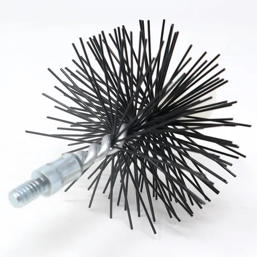 Miniatura 4 de Midwest Hearth Kit de cepillo redondo de chimenea para estufa de pellets de 3 pulgadas y varilla de chimenea de 20 pies
