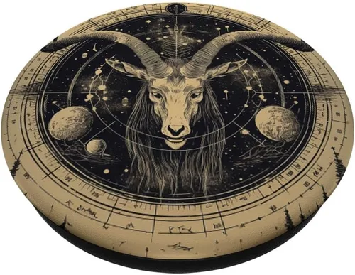 Miniatura 2 de Baphomet Occult Vintage Satan PopSockets intercambiables PopGrip