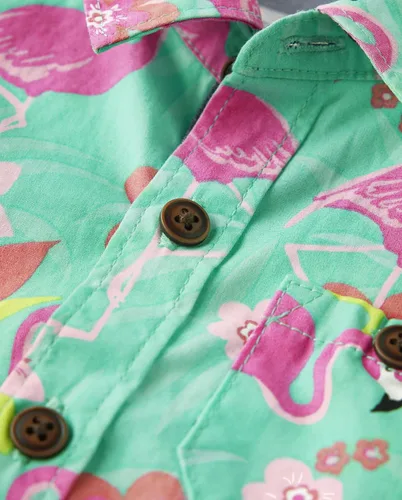 Miniatura 2 de Gymboree Conjunto de pantalones cortos y botones de manga corta para bebé-niños