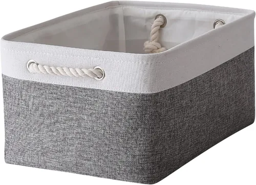 Miniatura 94 de TheWarmHome Contenedores de almacenamiento para estantes, tamaño mediano, 3 unidades, 13.8 pulgadas de largo x 9.8 pulgadas de ancho x 6.7 pulgadas
